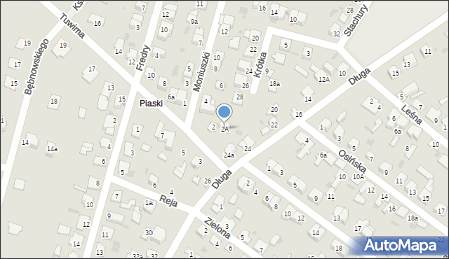Aleksandrów Kujawski, Tuwima Juliana, 2A, mapa Aleksandrów Kujawski