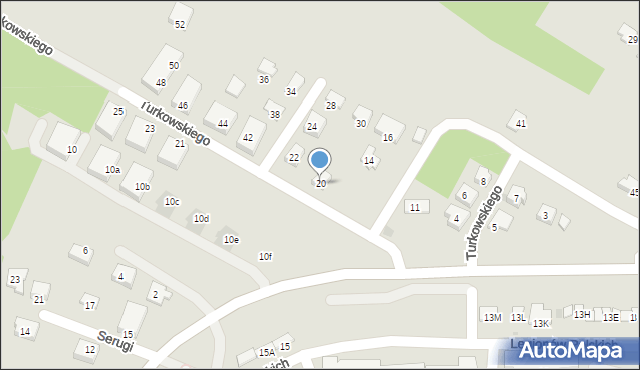 Bochnia, Turkowskiego Mariana, gen., 20, mapa Bochni