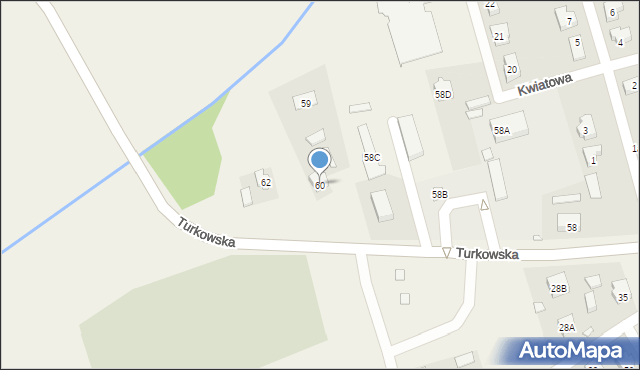 Brudzew, Turkowska, 60, mapa Brudzew