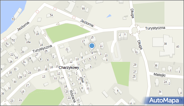 Charzykowy, Tulipanów, 4, mapa Charzykowy