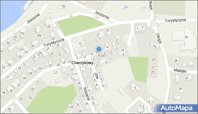 Charzykowy, Tulipanów, 7, mapa Charzykowy