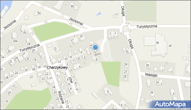 Charzykowy, Turystyczna, 10, mapa Charzykowy