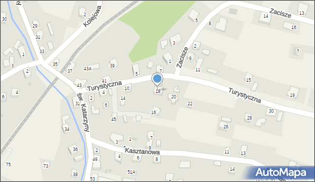 Cięcina, Turystyczna, 18, mapa Cięcina