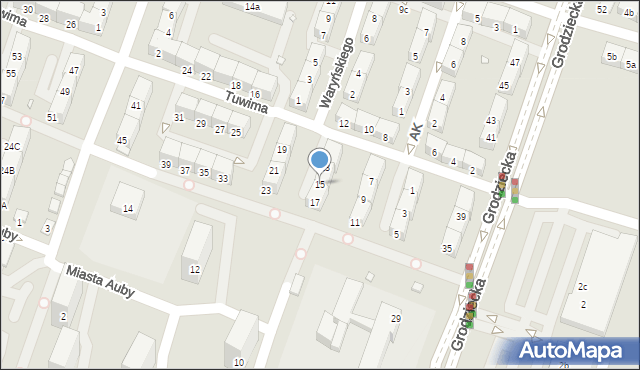 Czeladź, Tuwima Juliana, 15, mapa Czeladź
