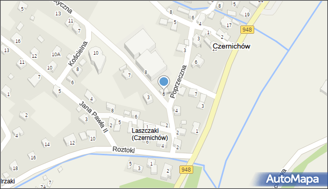 Czernichów, Turystyczna, 6, mapa Czernichów