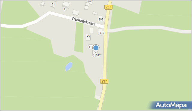 Czersk, Tucholska, 110A, mapa Czersk