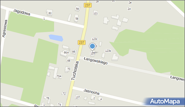 Czersk, Tucholska, 125, mapa Czersk