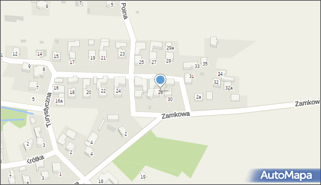 Czorsztyn, Turystyczna, 28, mapa Czorsztyn