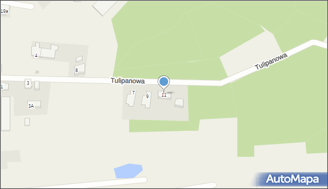 Dębnica Kaszubska, Tulipanowa, 11, mapa Dębnica Kaszubska