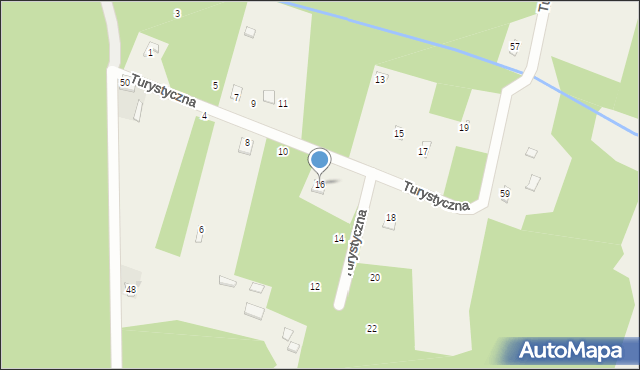 Dobieszyn, Turystyczna, 16, mapa Dobieszyn