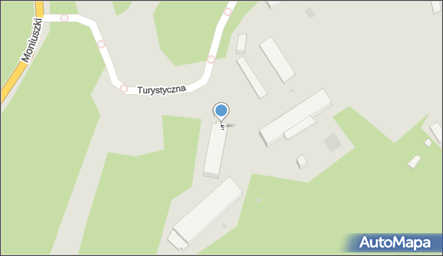 Giżycko, Turystyczna, 5, mapa Giżycko