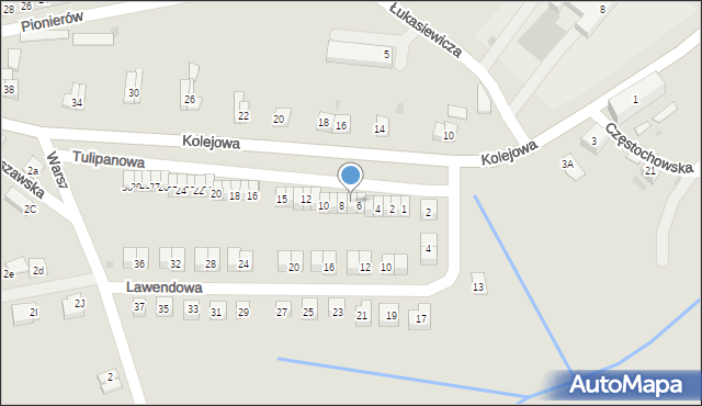 Głuszyca, Tulipanowa, 7, mapa Głuszyca