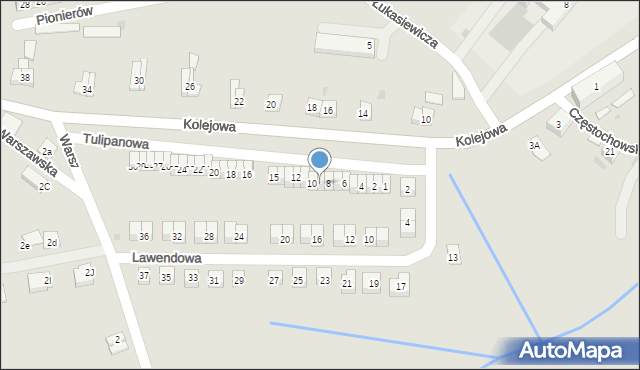 Głuszyca, Tulipanowa, 9, mapa Głuszyca