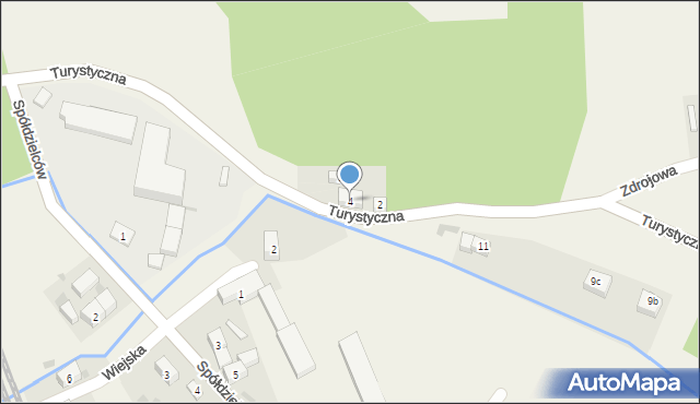 Grzmiąca, Turystyczna, 4, mapa Grzmiąca