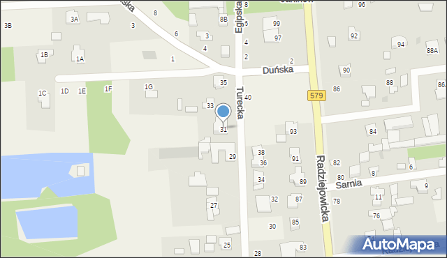 Janinów, Turecka, 31, mapa Janinów