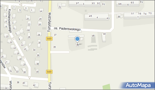 Jawiszowice, Turystyczna, 39, mapa Jawiszowice