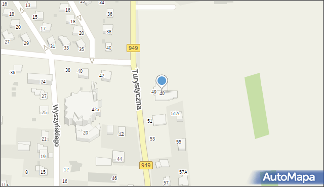 Jawiszowice, Turystyczna, 40, mapa Jawiszowice