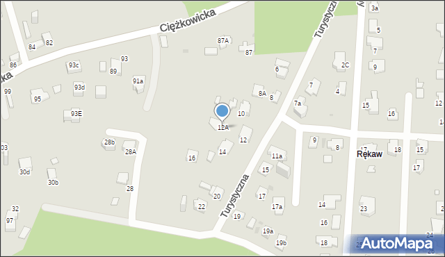 Jaworzno, Turystyczna, 12A, mapa Jaworzno