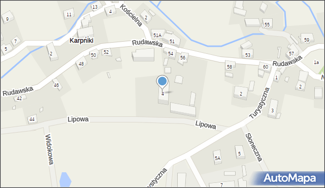 Karpniki, Turystyczna, 4, mapa Karpniki