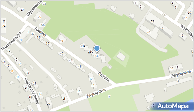Kędzierzyn-Koźle, Tuwima Juliana, 23E, mapa Kędzierzyna-Koźle