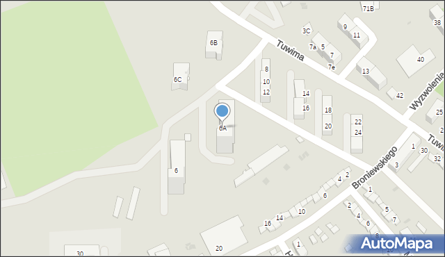 Kędzierzyn-Koźle, Tuwima Juliana, 6A, mapa Kędzierzyna-Koźle