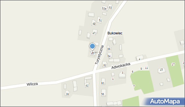 Kiełkowice, Turystyczna, 45, mapa Kiełkowice