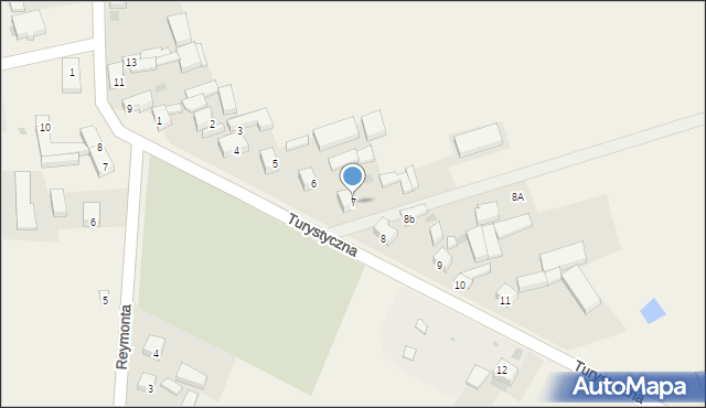 Kobiele Wielkie, Turystyczna, 7, mapa Kobiele Wielkie