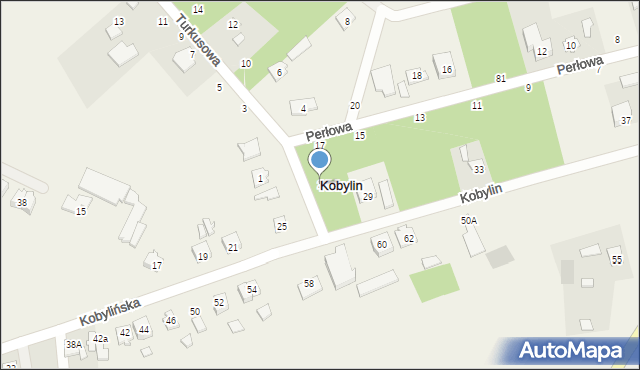 Kobylin, Turkusowa, 2, mapa Kobylin