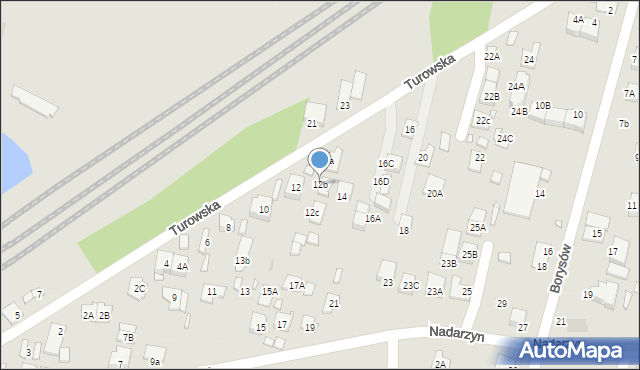 Kobyłka, Turowska, 12b, mapa Kobyłka