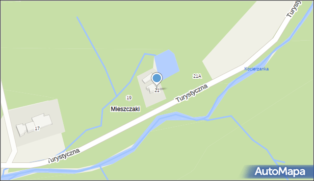 Kocierz Rychwałdzki, Turystyczna, 21, mapa Kocierz Rychwałdzki