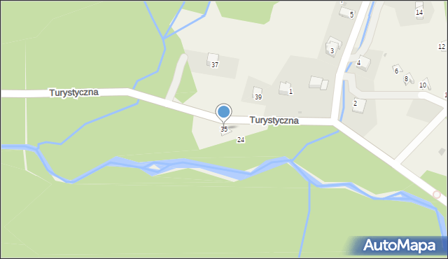 Kocierz Rychwałdzki, Turystyczna, 35, mapa Kocierz Rychwałdzki