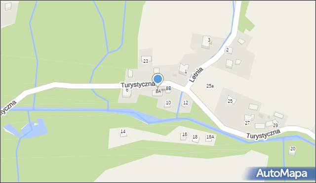 Kocierz Rychwałdzki, Turystyczna, 8A, mapa Kocierz Rychwałdzki