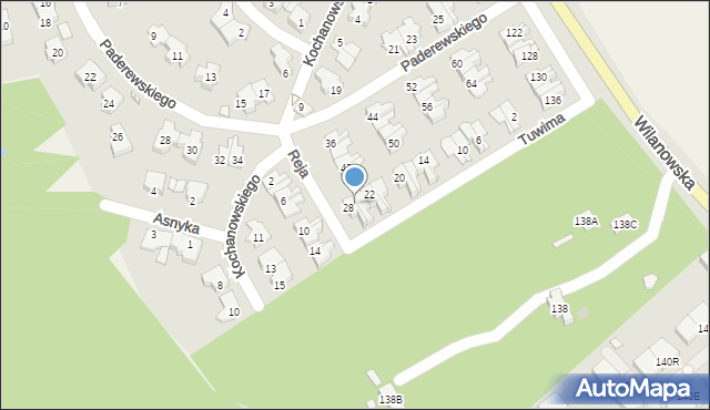 Konstancin-Jeziorna, Tuwima Juliana, 26, mapa Konstancin-Jeziorna