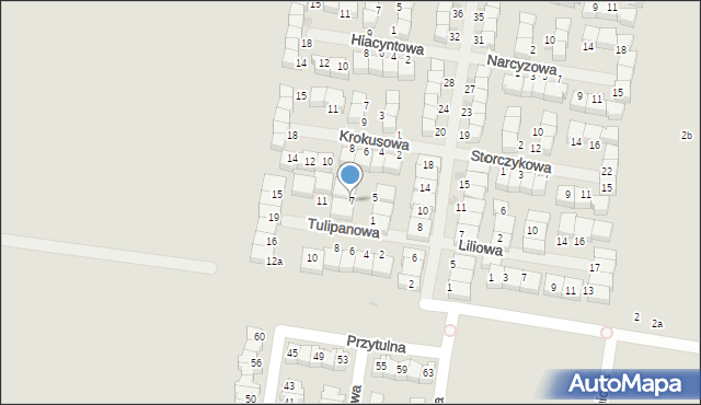 Konstantynów Łódzki, Tulipanowa, 7, mapa Konstantynów Łódzki