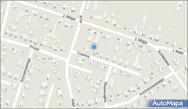Konstantynów Łódzki, Tuwima Juliana, 2, mapa Konstantynów Łódzki