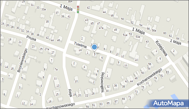 Konstantynów Łódzki, Tuwima Juliana, 3, mapa Konstantynów Łódzki