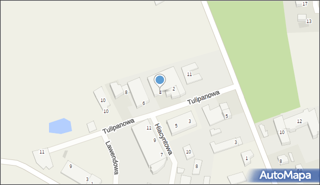 Kosakowo, Tulipanowa, 4, mapa Kosakowo