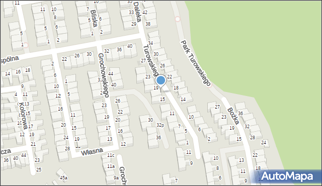 Koszalin, Turowskiego Władysława, 17, mapa Koszalina