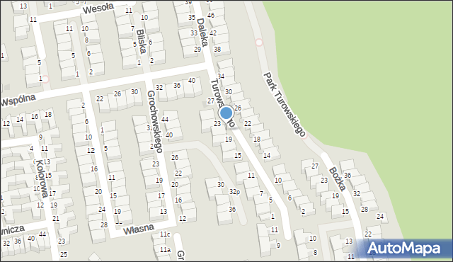 Koszalin, Turowskiego Władysława, 21, mapa Koszalina