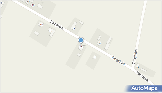 Królikowo, Turzyńska, 1A, mapa Królikowo