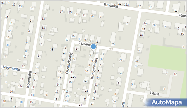 Krotoszyn, Tuwima Juliana, 1, mapa Krotoszyna