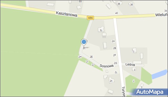 Krzeczów, Turystyczna, 2C, mapa Krzeczów