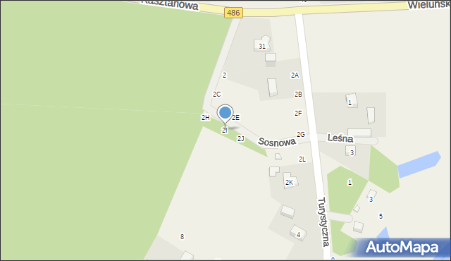 Krzeczów, Turystyczna, 2I, mapa Krzeczów