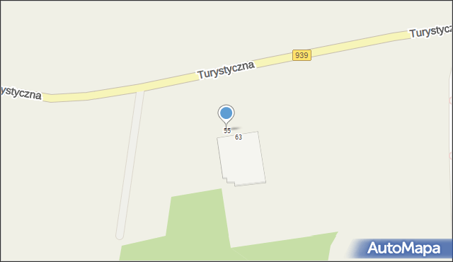 Łąka, Turystyczna, 55, mapa Łąka