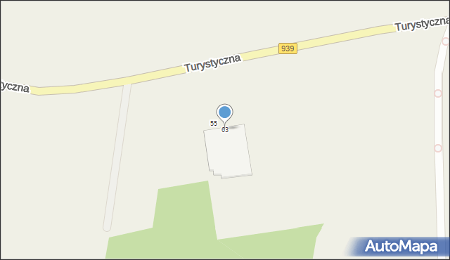 Łąka, Turystyczna, 63, mapa Łąka