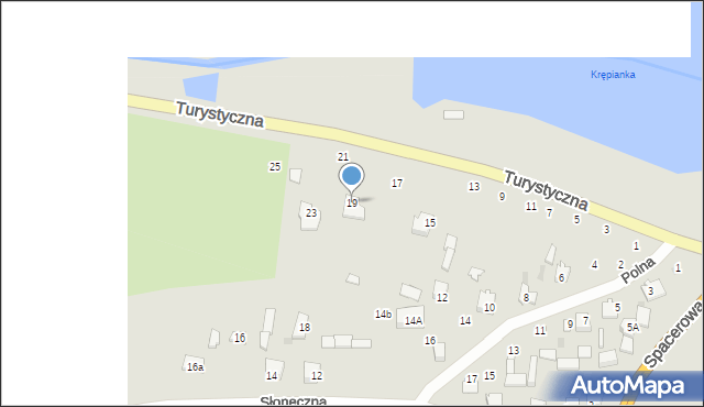 Lipsko, Turystyczna, 19, mapa Lipsko