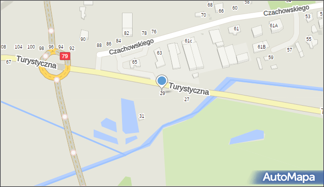 Lipsko, Turystyczna, 29, mapa Lipsko