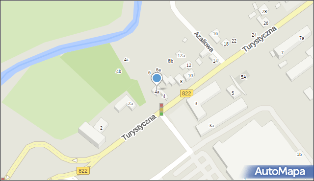 Lublin, Turystyczna, 4d, mapa Lublina