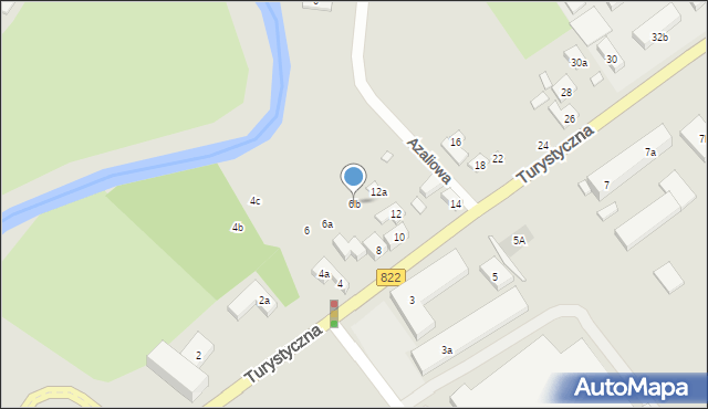 Lublin, Turystyczna, 6b, mapa Lublina