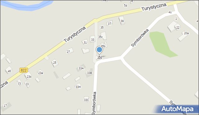 Lublin, Turystyczna, 35d, mapa Lublina